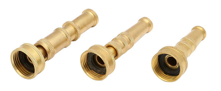 Mässing Adjustable Twist Hose Spray Nozzle Set